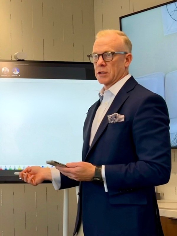 Adam Scully-Power presenting